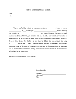 Sc Check Form