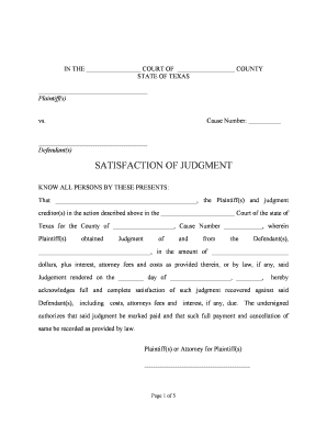 Tx Judgment  Form