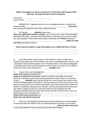 Adverse Party  Form