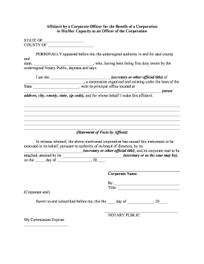 Benefit Corporation  Form