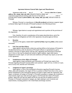 Sales Agent Form