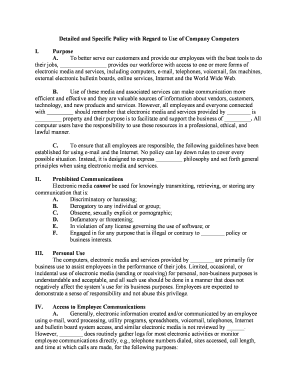Policy Company PDF  Form