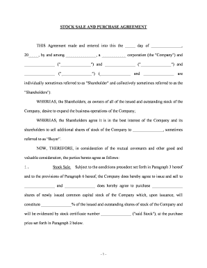 Shareholder and Corporation Agreement to Issue Additional Stock to a Third Party to Raise Capital  Form