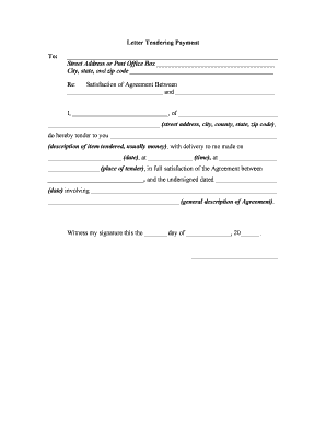 Demand for Payment Letter  Form