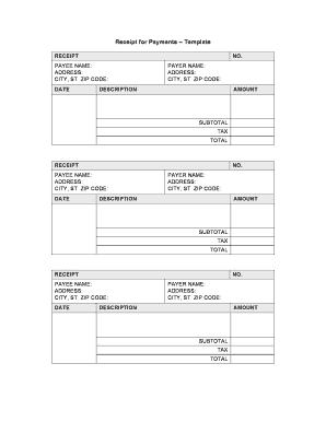 Payments Template  Form