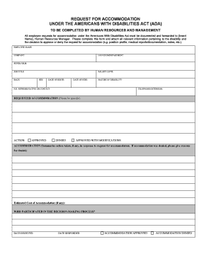 Request Accommodation Form
