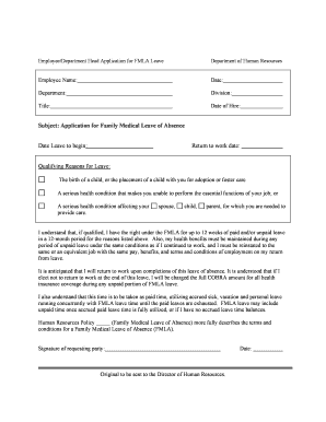 Family Medical Leave  Form