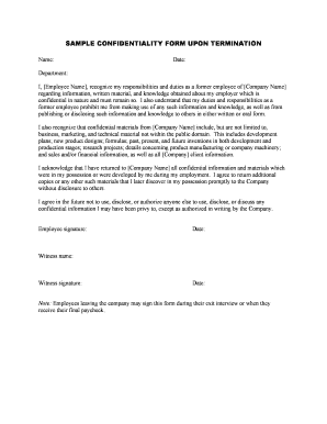 Sample Confidentiality Agreement DOC HR360  Form