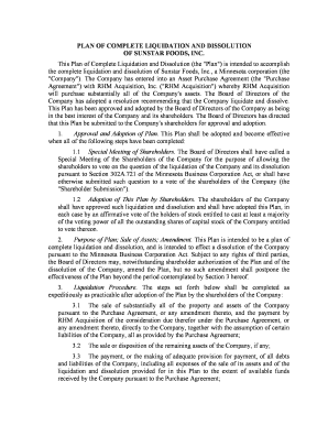 Second Amended Chapter 11 Plan of Liquidation Corporate  Form