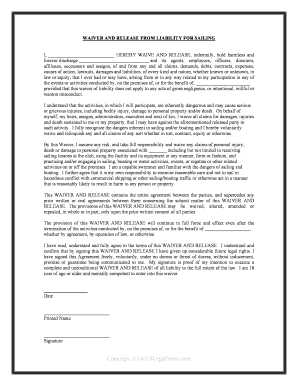 Waiver Release Form