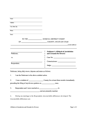 Jurisdiction District Court  Form