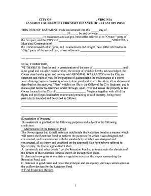 THIS DEED of EASEMENT, Made and Entered into This Day of , 20  Form