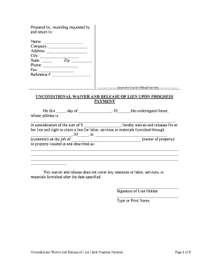 Washington Waiver  Form