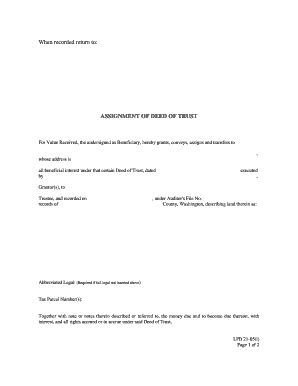 Deed Trust Form