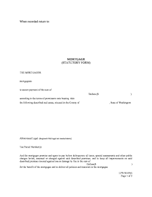 Washington Statutory Form