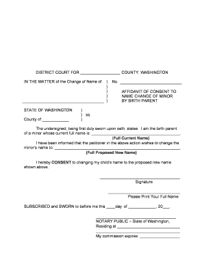 Hearing Name Change  Form