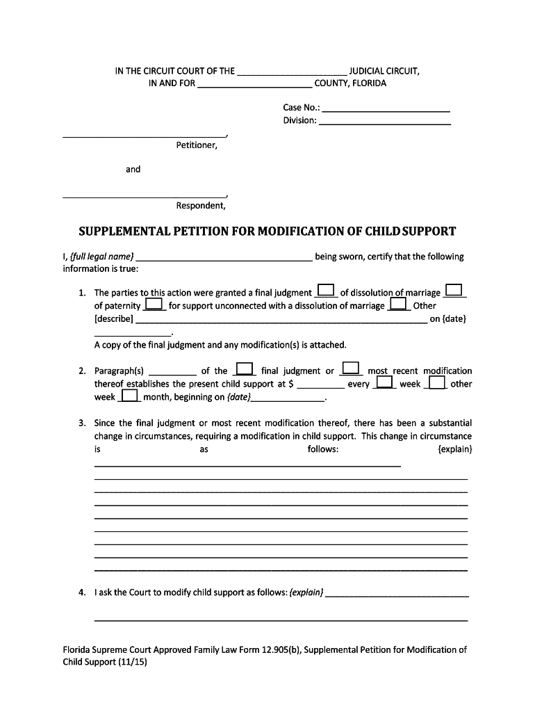 Form FL 12 905b Fill Online, Printable, Fillable, Blank