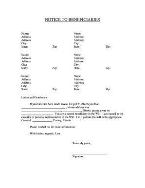 Illinois Notice Form