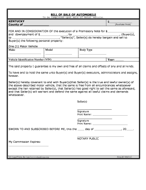 Ky Odometer  Form