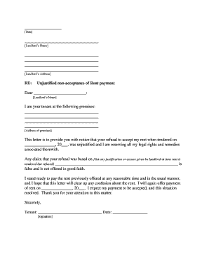 California Rent Payment  Form