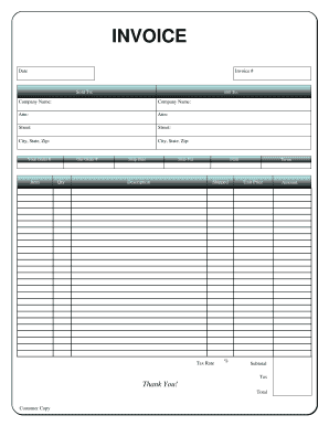 Our Order #  Form