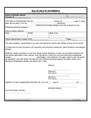 Ri Odometer Statement  Form