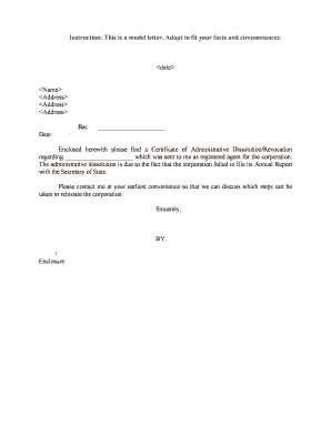 Corporate Administrative Dissolution &amp;amp; ReinstatementCT Corporation  Form
