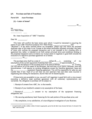 Intent Purchase Contract  Form