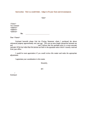 Enclosed Herewith Please Find the Closing Statement Where I Purchased the above  Form