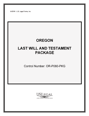 Last Will and Testament Forms Printable