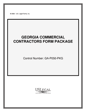Georgia Commercial Contractor Package  Form