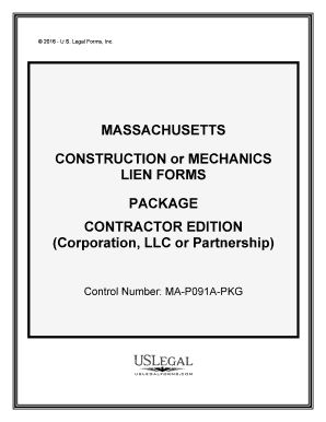 Control Number MA P091A PKG  Form