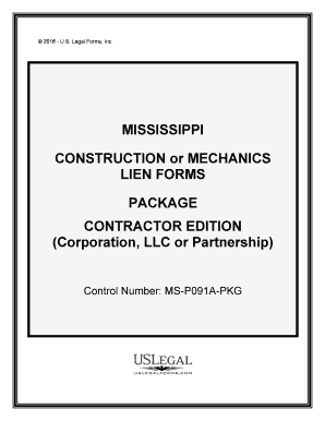 Control Number MS P091A PKG  Form