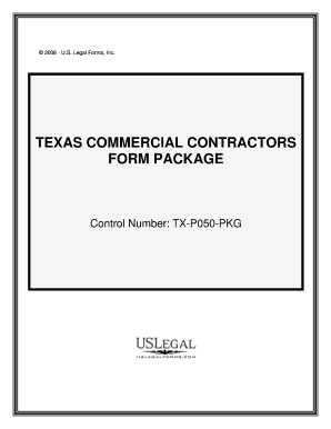 TX P050 PKG DOC  Form