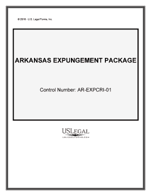 Self Help Forms Expungement Packet Arkansas Legal Services