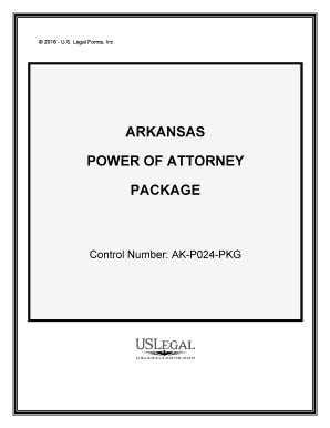 PDF Templates Arkansas Power of Attorney Forms