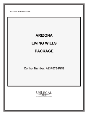 Arizona Medical Living Wills AttorneySue Sandays Estate Plan  Form