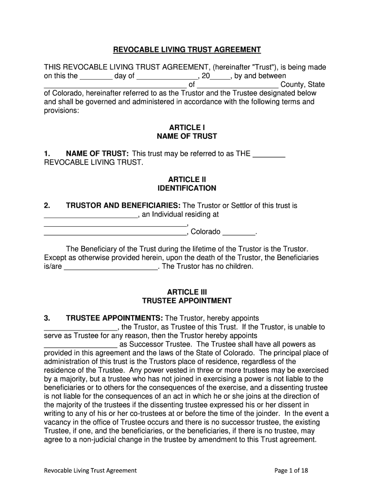 Of Colorado, Hereinafter Referred to as the Trustor and the Trustee Designated below  Form