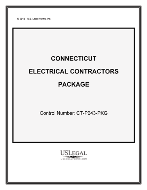 Electrical Contractors Forms PackageUS Legal Forms