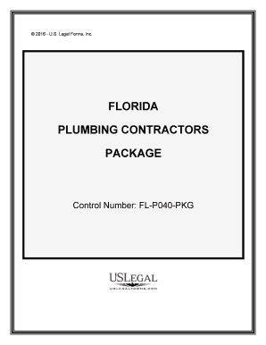 Control Number FL P040 PKG  Form