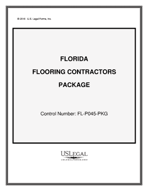 Flooring Contractors Forms PackageUS Legal Forms