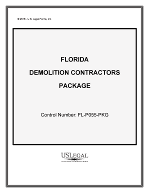 Control Number FL P055 PKG  Form