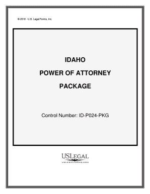 Power of Attorney POA, Form and Instructions Idaho State Tax