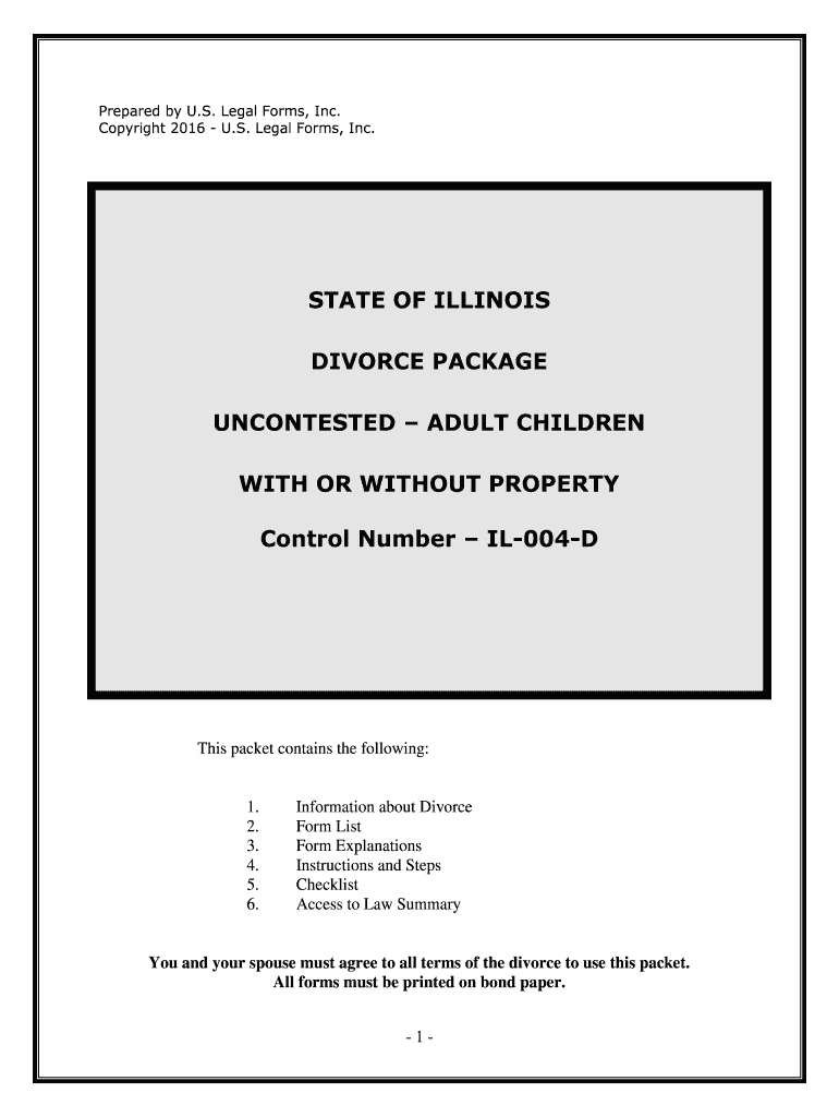 Fill and Sign the Control Number Il 004 D Form