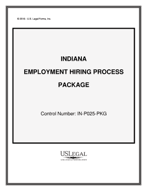 Indiana Process Application  Form