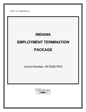 Indiana Termination Form