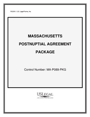 Postnuptial Agreement Form