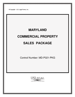 Maryland Commercial Property Sales Package  Form