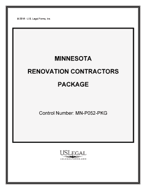 Mn Contractor Form
