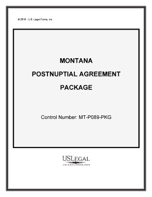 Montana Agreement Form